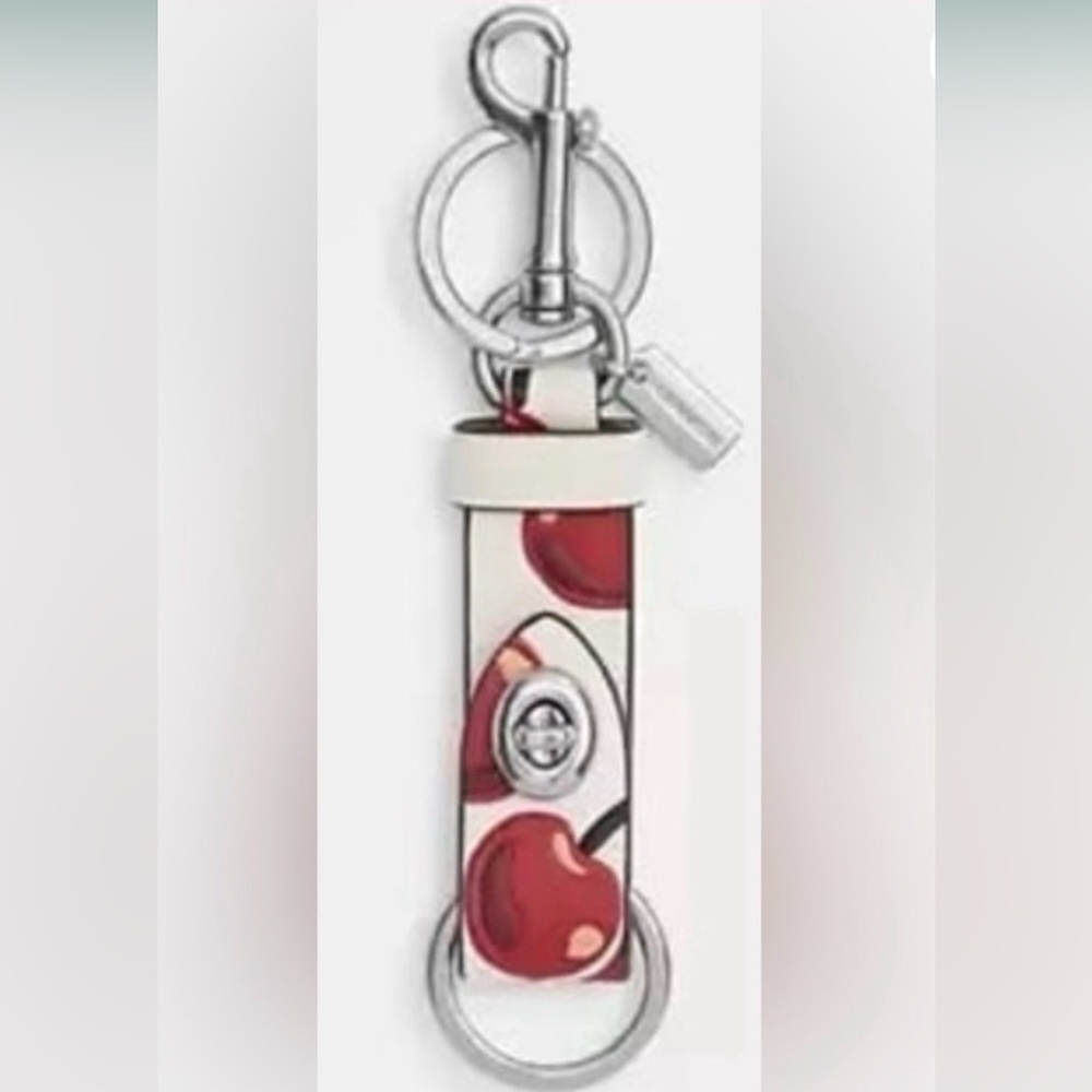 Coach NWT Cherry Keychain - Picture 2 of 10